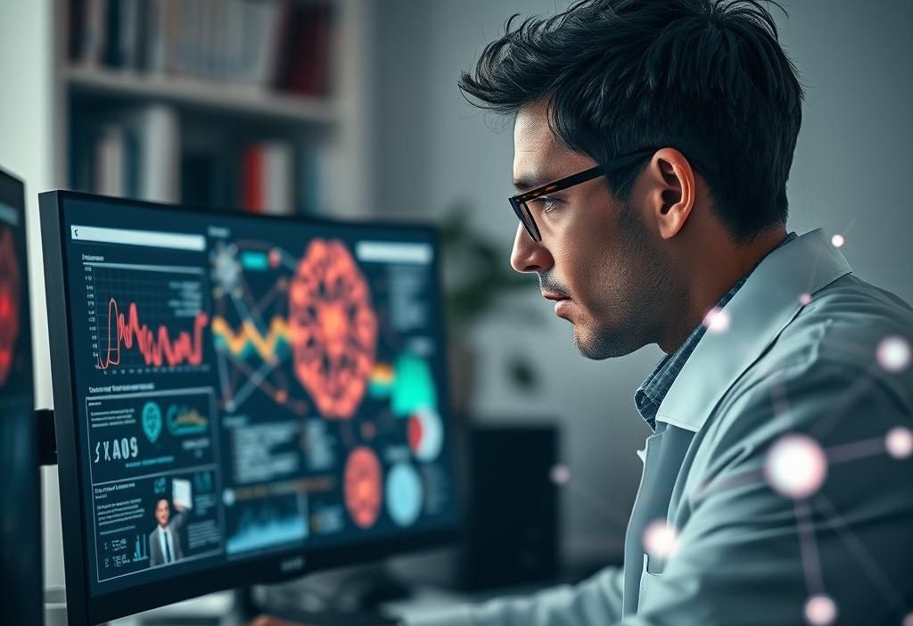 نمای داشبورد Scispace با نمودارها و ابزارهای هوش مصنوعی