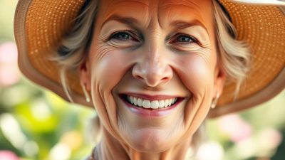 تصویری از یک چهره جوان و شاداب با پوستی سالم و بدون چروک