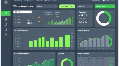 تصویر لوگوی وب گرملین در کنار نموداری که رشد وب‌سایت را نشان می‌دهد